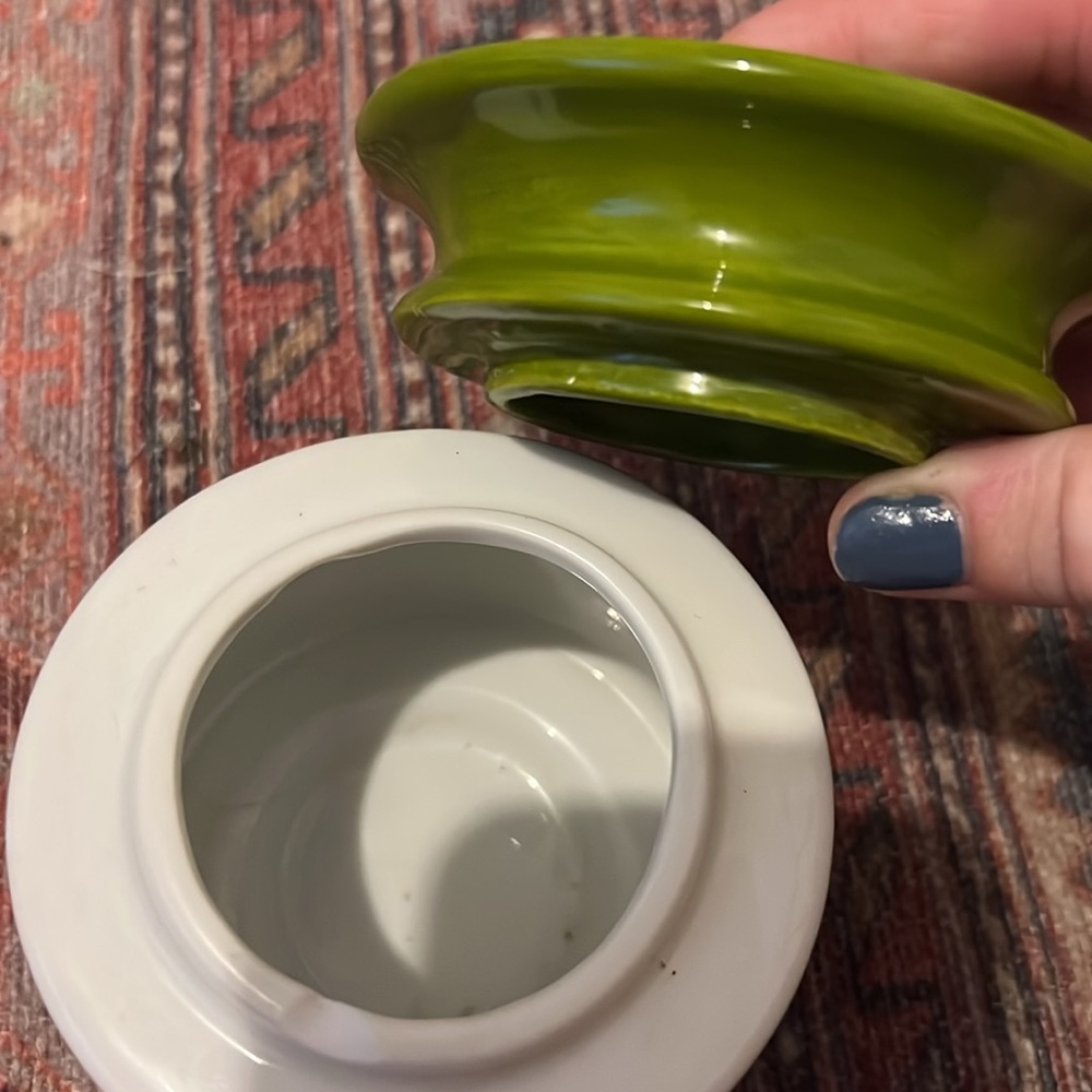 Ceramic Floral Container - Picture 7 of 7